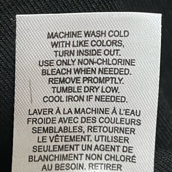 Champion Long Sleeve Shirt – Black – Size M – 100% Cotton – Made in Cambodia - Picture 5 of 9